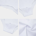 White Bull Terrier Pattern Print Men's Triangle Swim Briefs