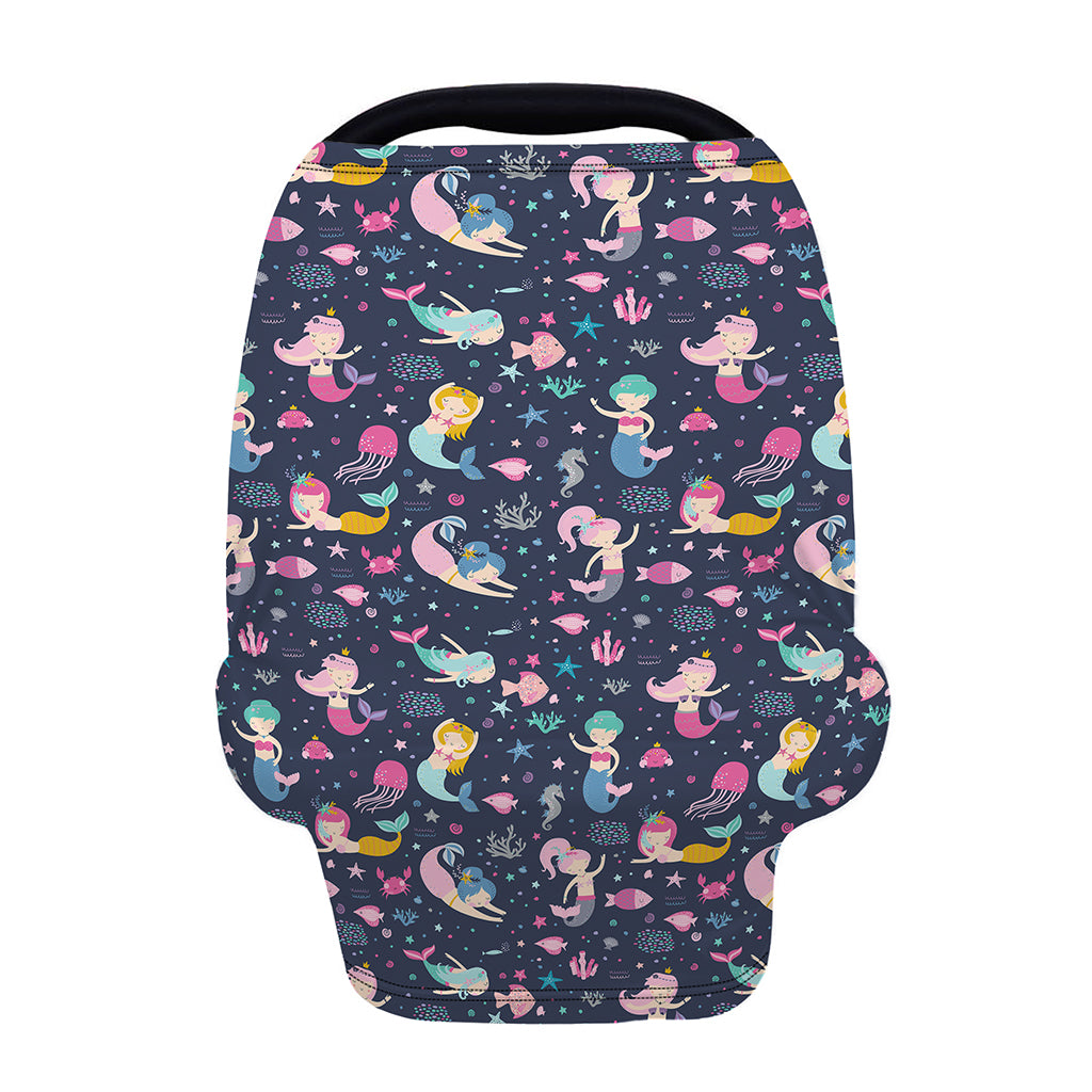 Mermaid Cartoon Pattern Print Baby Seat Cover