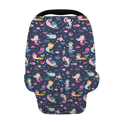 Mermaid Cartoon Pattern Print Baby Seat Cover
