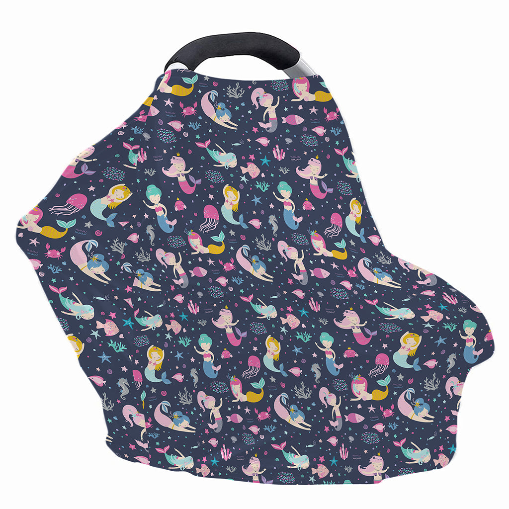Mermaid Cartoon Pattern Print Baby Seat Cover