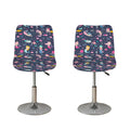 Mermaid Cartoon Pattern Print Bar Stool Covers