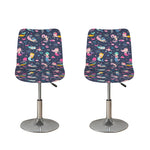 Mermaid Cartoon Pattern Print Bar Stool Covers