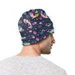Mermaid Cartoon Pattern Print Beanie
