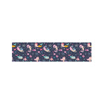 Mermaid Cartoon Pattern Print Bed Runner