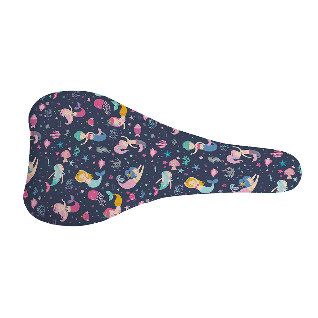 Mermaid Cartoon Pattern Print Bicycle Seat Cover