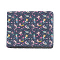 Mermaid Cartoon Pattern Print Bifold Wallet