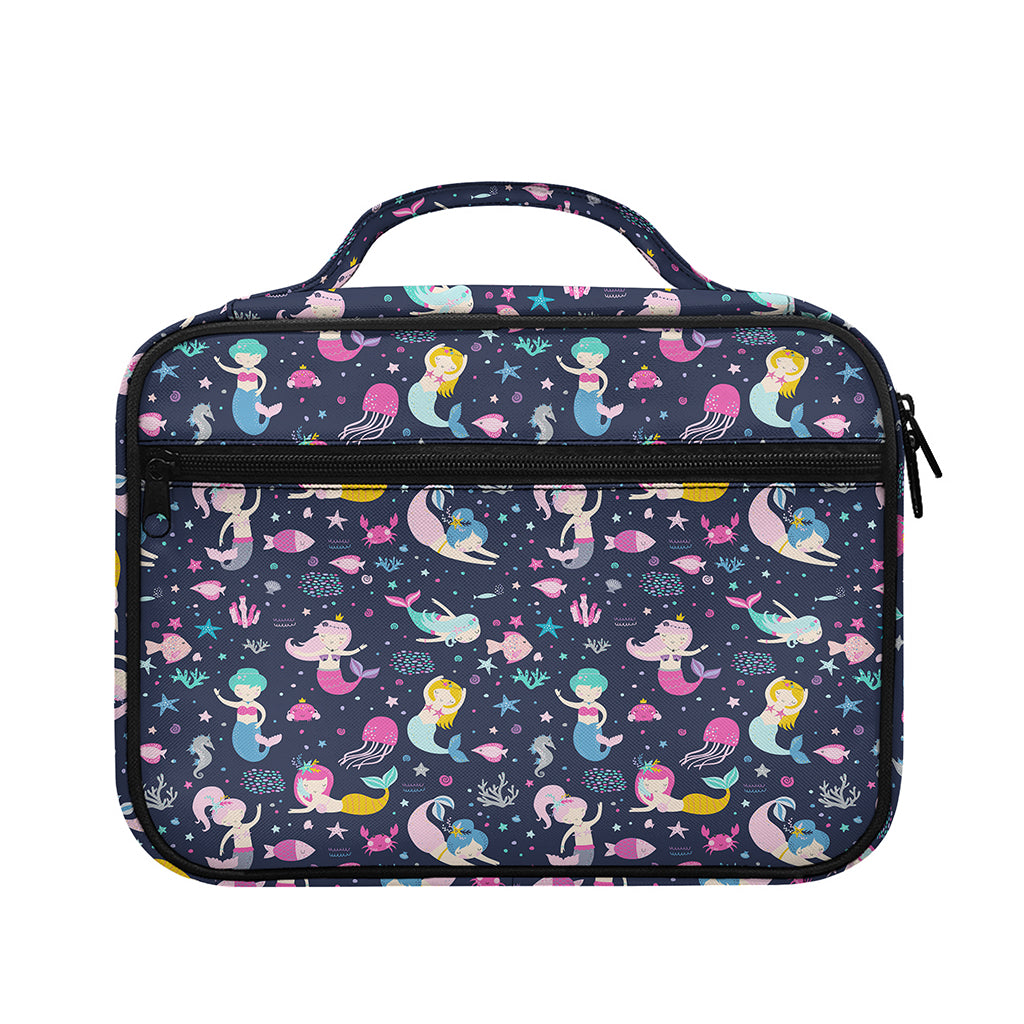 Mermaid Cartoon Pattern Print Briefcase Bible Bag