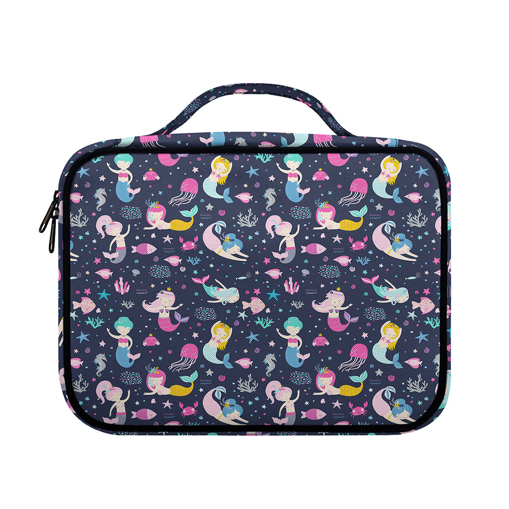 Mermaid Cartoon Pattern Print Briefcase Bible Bag