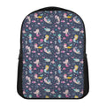 Mermaid Cartoon Pattern Print Casual Backpack