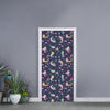 Mermaid Cartoon Pattern Print Door Sticker