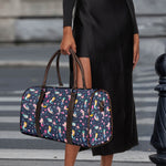 Mermaid Cartoon Pattern Print Duffle Bag