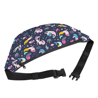 Mermaid Cartoon Pattern Print Fanny Pack