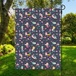 Mermaid Cartoon Pattern Print Garden Flag