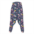 Mermaid Cartoon Pattern Print Hammer Pants