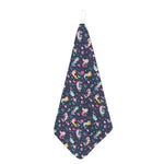Mermaid Cartoon Pattern Print Hand Towel