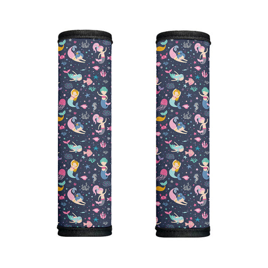 Mermaid Cartoon Pattern Print Handle Covers