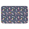 Mermaid Cartoon Pattern Print Indoor Door Mat