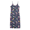 Mermaid Cartoon Pattern Print Jersey Midi Cami Dress