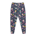 Mermaid Cartoon Pattern Print Jogger Pants