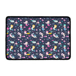 Mermaid Cartoon Pattern Print Kitchen Mat