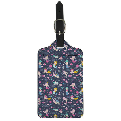 Mermaid Cartoon Pattern Print Luggage Tag