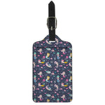 Mermaid Cartoon Pattern Print Luggage Tag
