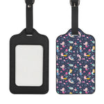 Mermaid Cartoon Pattern Print Luggage Tag