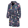 Mermaid Cartoon Pattern Print Men's Bathrobe