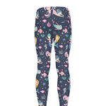 Mermaid Cartoon Pattern Print Men's leggings