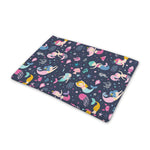 Mermaid Cartoon Pattern Print Pet Cooling Mat Cover