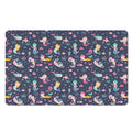 Mermaid Cartoon Pattern Print Polyester Doormat