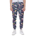 Mermaid Cartoon Pattern Print Joggers