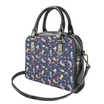 Mermaid Cartoon Pattern Print Shoulder Handbag