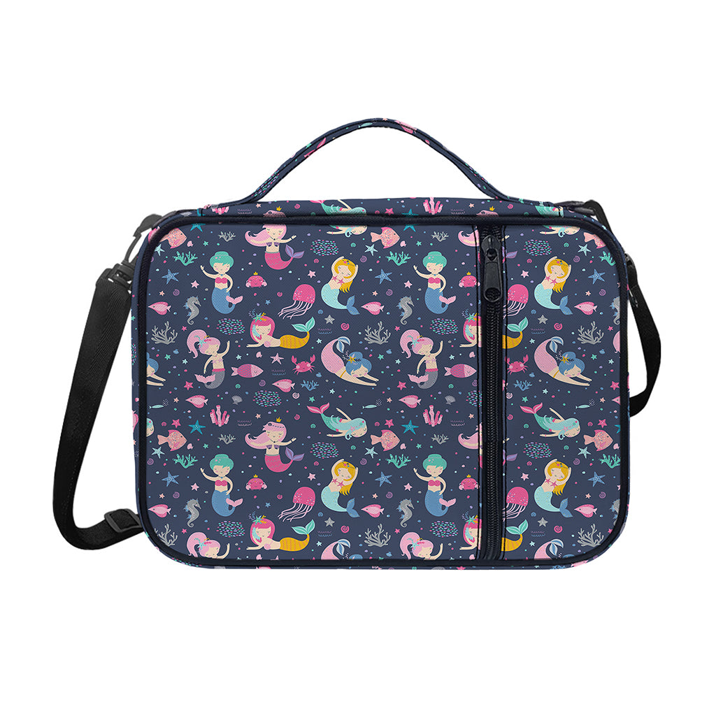 Mermaid Cartoon Pattern Print Shoulder Strap Bible Bag