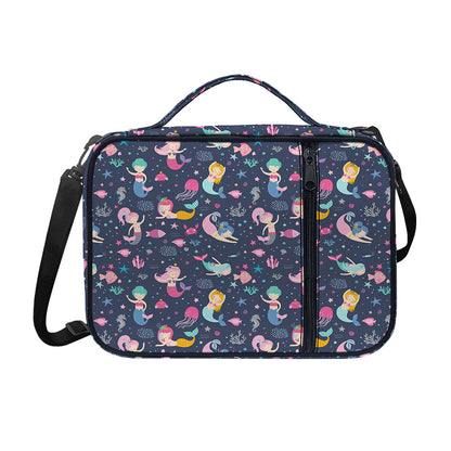 Mermaid Cartoon Pattern Print Shoulder Strap Bible Bag