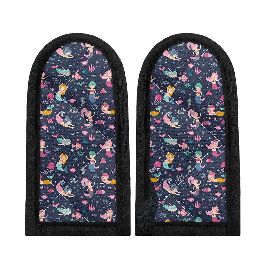 Mermaid Cartoon Pattern Print Skillet Handle Cover