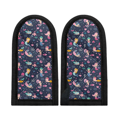 Mermaid Cartoon Pattern Print Skillet Handle Cover