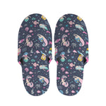 Mermaid Cartoon Pattern Print Slippers