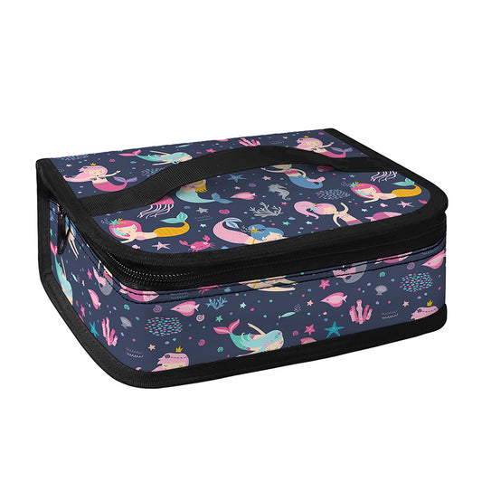Mermaid Cartoon Pattern Print Small Lunch Bag