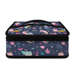 Mermaid Cartoon Pattern Print Small Lunch Bag