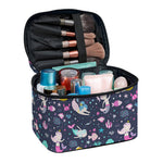Mermaid Cartoon Pattern Print Travel Makeup Bag