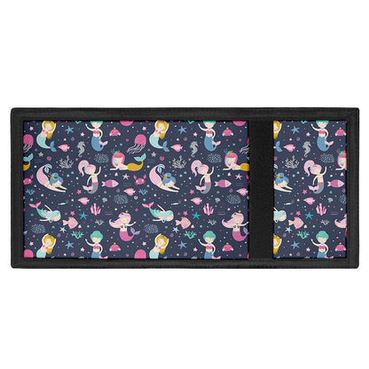 Mermaid Cartoon Pattern Print Trifold Wallet