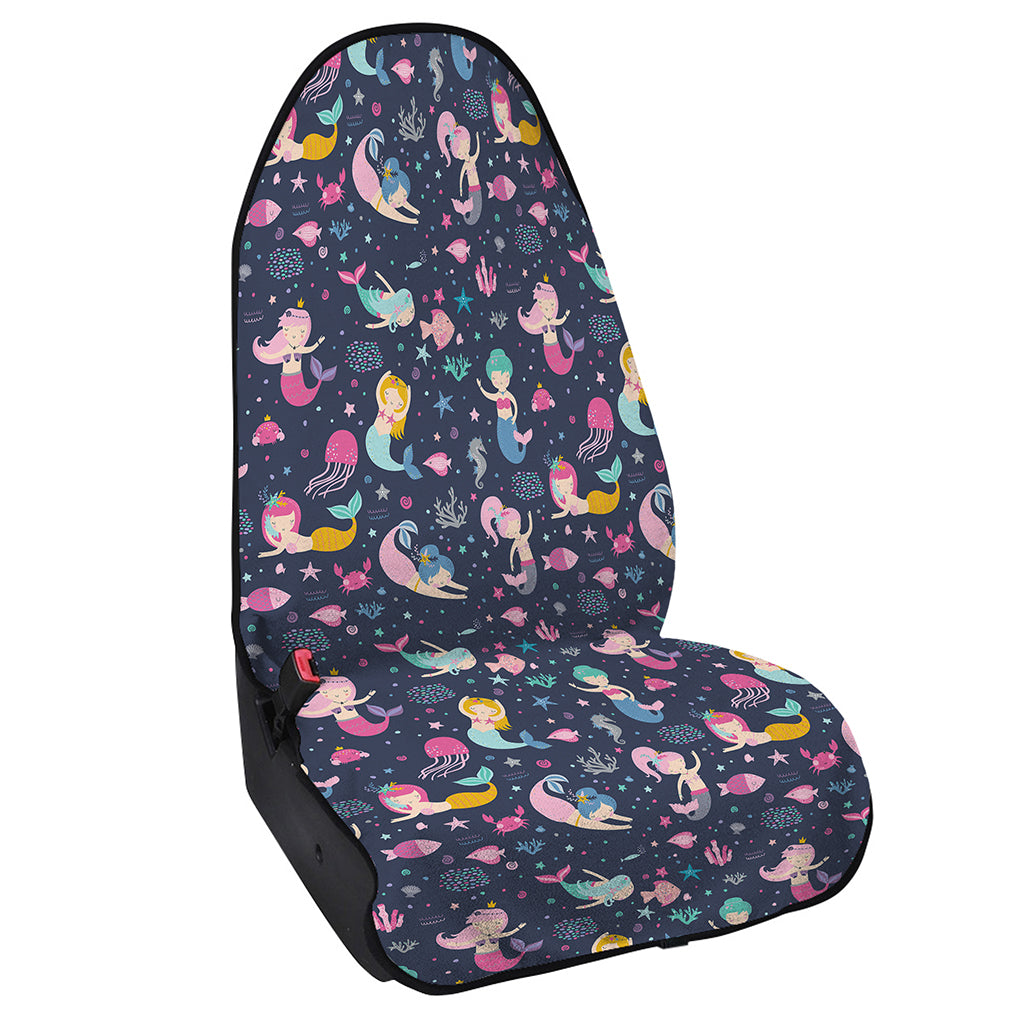 Mermaid Cartoon Pattern Print Waterproof Car Seat Cover