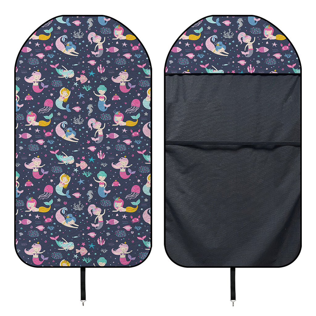 Mermaid Cartoon Pattern Print Waterproof Car Seat Cover