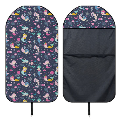 Mermaid Cartoon Pattern Print Waterproof Car Seat Cover