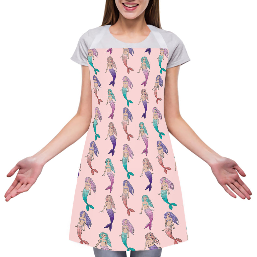 Mermaid Girls Pattern Print Adjustable Apron