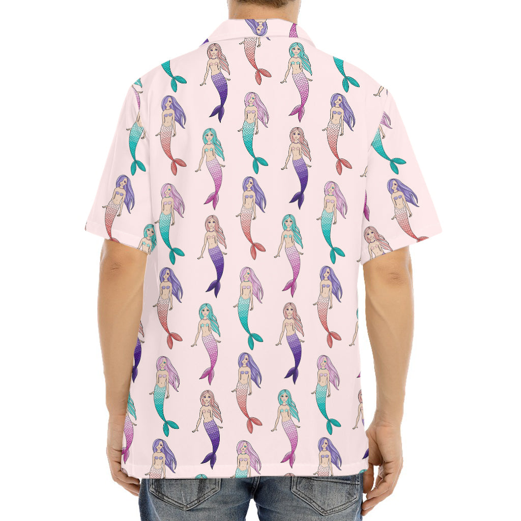 Mermaid Girls Pattern Print Aloha Shirt