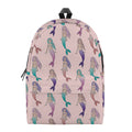 Mermaid Girls Pattern Print School Backpack