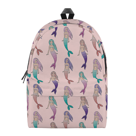 Mermaid Girls Pattern Print Backpack