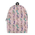 Mermaid Girls Pattern Print Backpack